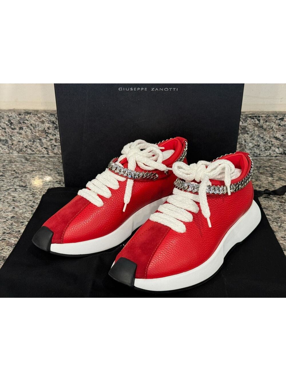 Giuseppe Zanotti Omnia Arena Red Sneakers Size 42 / 9 VWG 338377